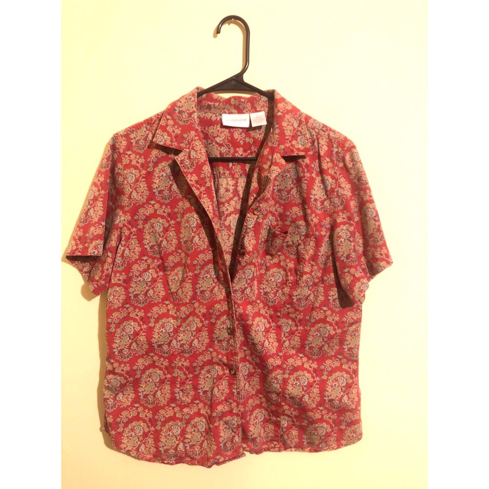 Liz Claiborne Button Up Short Sleeve Shirt
